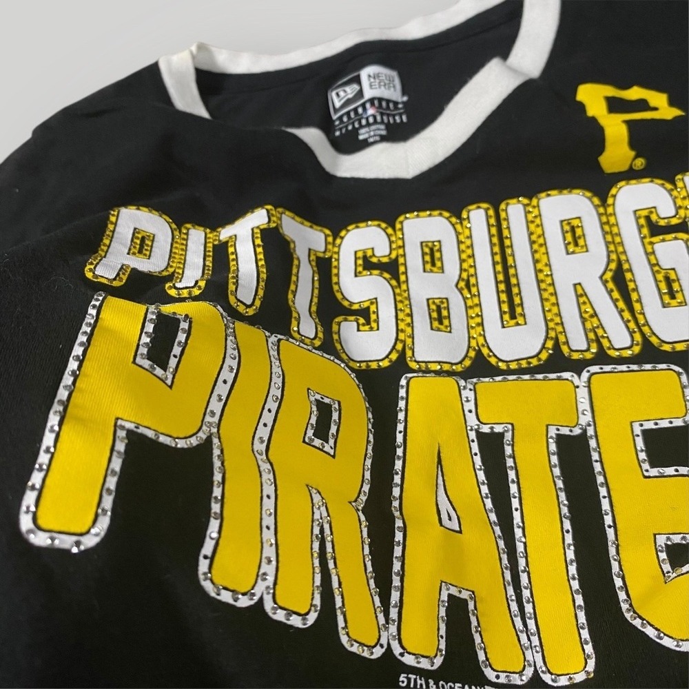 Kids Pittsburgh Pirates New Era Black T-Shirt Size 14/16 Baseball MLB - Picture 6 of 6
